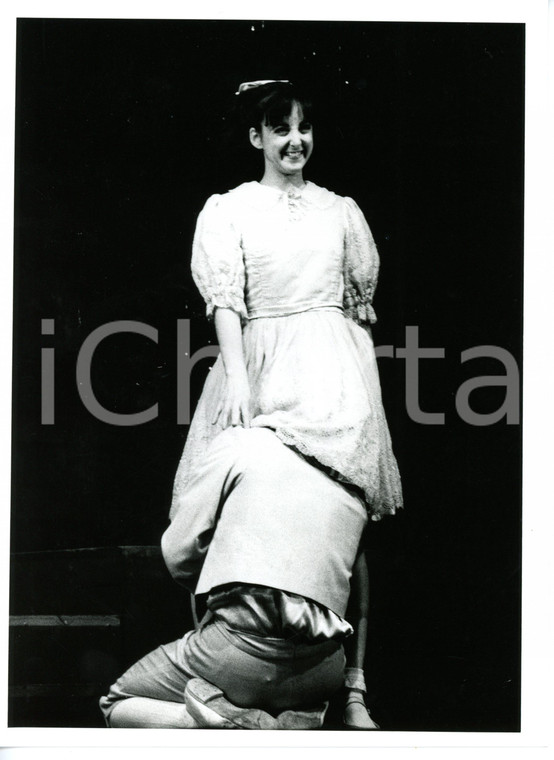 1990 ca TEATRO ITALIA "Oh! Calcutta!" - Attori durante sketch comico *Foto 18x24