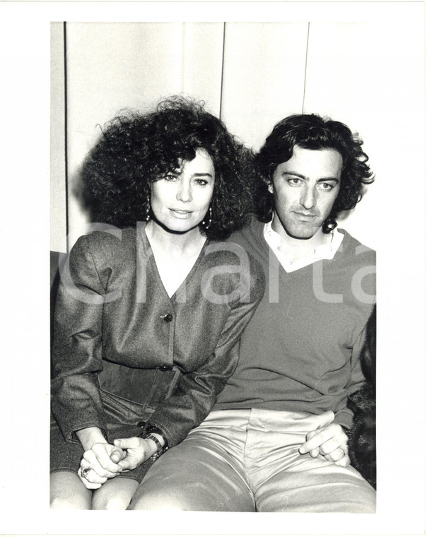 1987 CINEMA Corinne CLERY e Luca BARBARESCHI alla prima di "Via Montenapoleone"