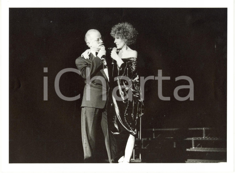 1985 ITALIA MUSICA - Ornella VANONI e Gino PAOLI in concerto (2) *Foto 24x18 cm