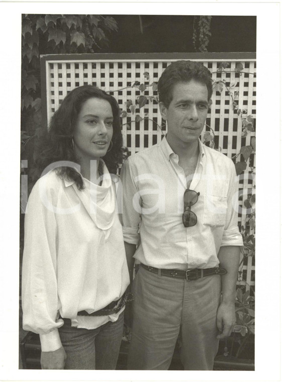 1985 ca VENEZIA CINEMA Monica GUERRITORE con il marito Gabriele LAVIA (2) *Foto