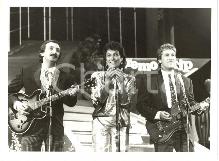 1985 FESTIVAL DI SANREMO - I RICCHI E POVERI sul palco dell'Ariston (2) *Foto 