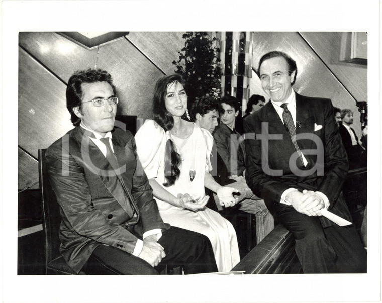 1987 FESTIVAL DI SANREMO - Al BANO Romina POWER Pippo BAUDO dietro le quinte