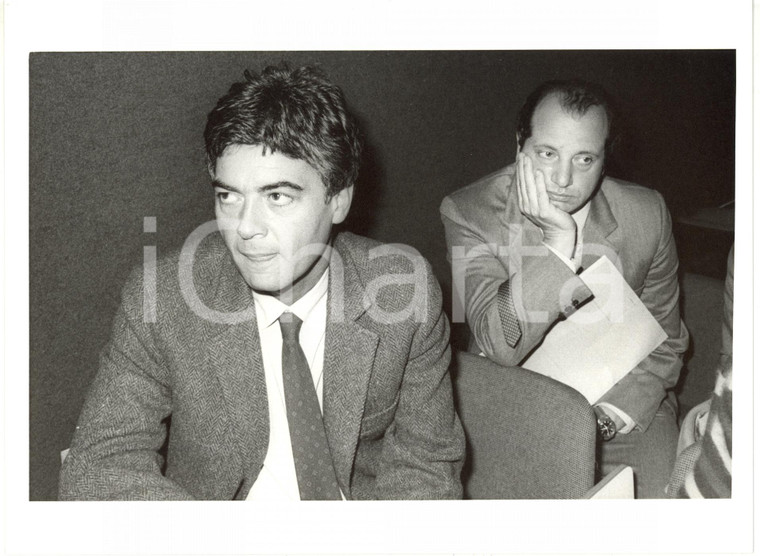 1986 ITALIA POLITICA - PSI Bruno PELLEGRINO con Claudio MARTELLI (1) *Foto 