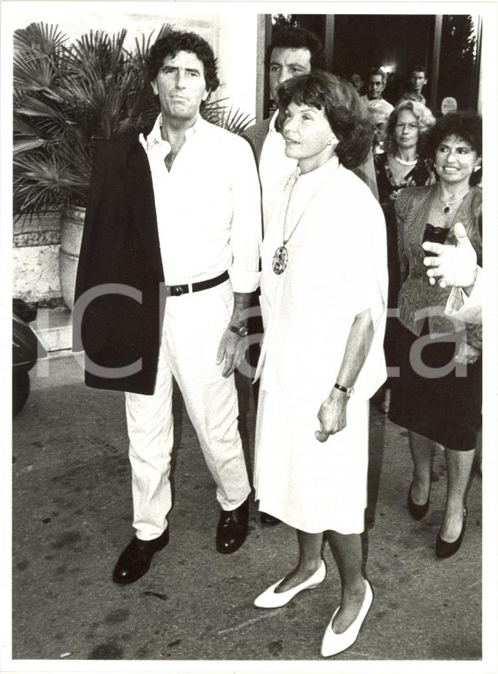 1985 VENEZIA MOSTRA DEL CINEMA - Danielle MITTERRAND con Jack LANG *Foto 18x24