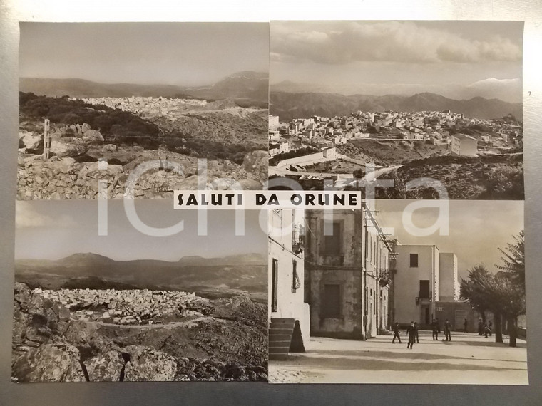 1960 ca ORUNE (NU) Scorci panoramici - Bozzetto preparatorio per cartolina 44x30
