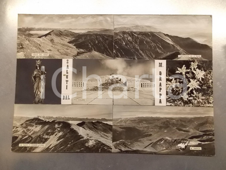 1960 ca MONTE GRAPPA Valle del Sole *Bozzetto preparatorio per cartolina 45x30