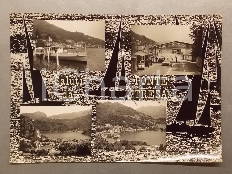 1960 ca LAVENA PONTE TRESA Dogana - Bozzetto preparatorio per cartolina 43x30 cm