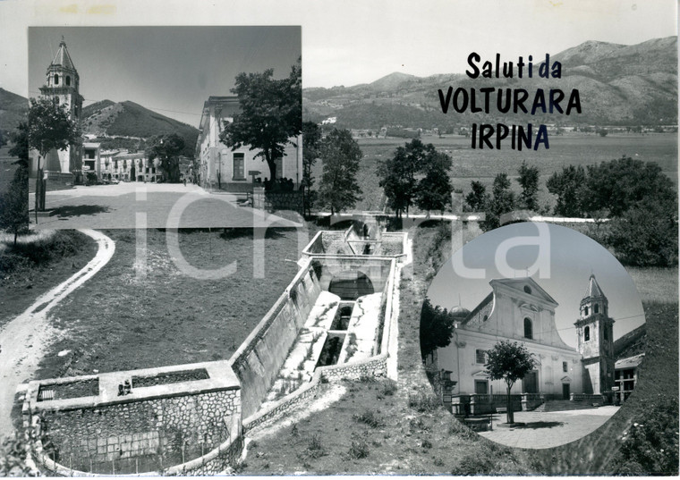 1960 ca VOLTURARA IRPINA Panorama *Bozzetto preparatorio per cartolina 30x21 cm