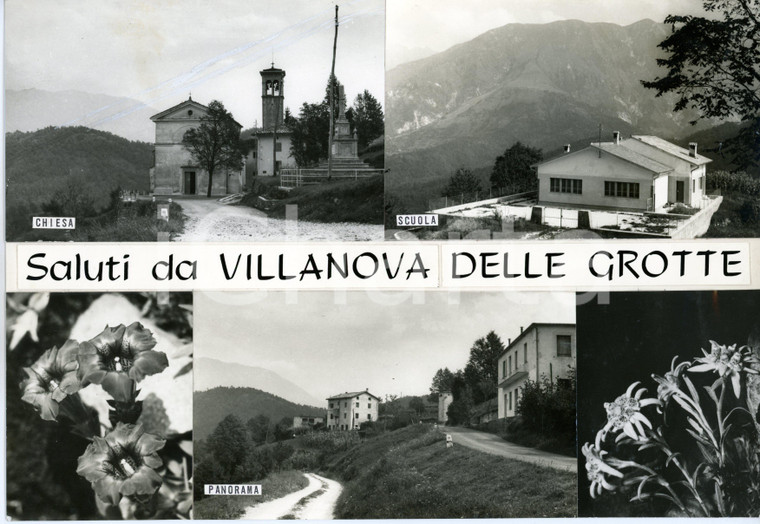 1960 ca LUSEVERA - VILLANOVA DELLE GROTTE (UD) *Bozzetto per cartolina 30x21 cm
