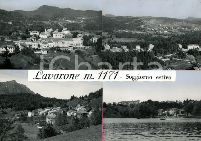 1960 ca LAVARONE (TN) Veduta panoramica *Bozzetto per cartolina 30x21 cm