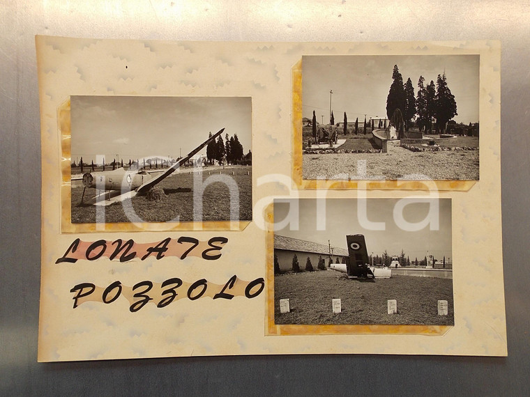 1960 ca LONATE POZZOLO Campo della Promessa *Bozzetto per cartolina 38x26 cm