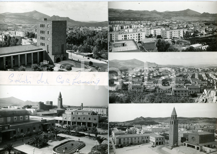 1960 ca CARBONIA (CI) Città mineraria *Bozzetto preparatorio per cartolina 30x21