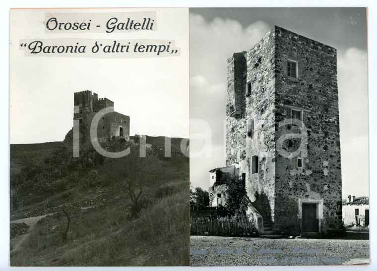 1960 ca OROSEI - GALTELLÌ Castello Malicas *Bozzetto per cartolina 20x15 cm