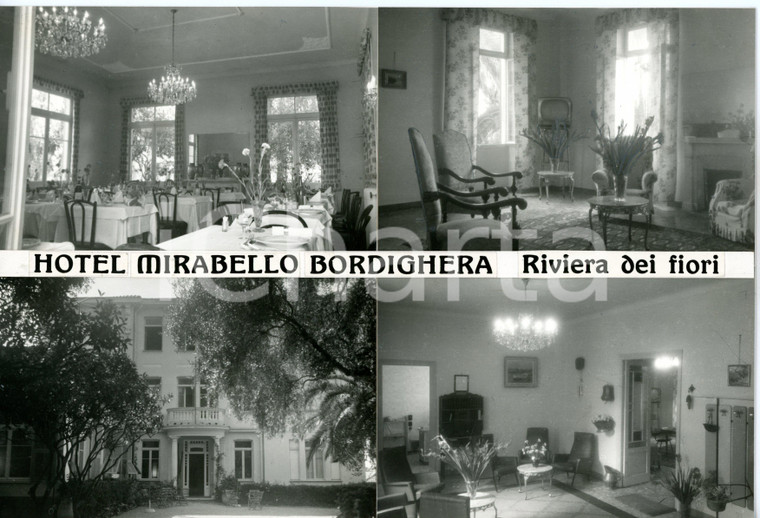 1960 ca BORDIGHERA (IM) Hotel MIRABELLO - Bozzetto per cartolina 30x21 cm