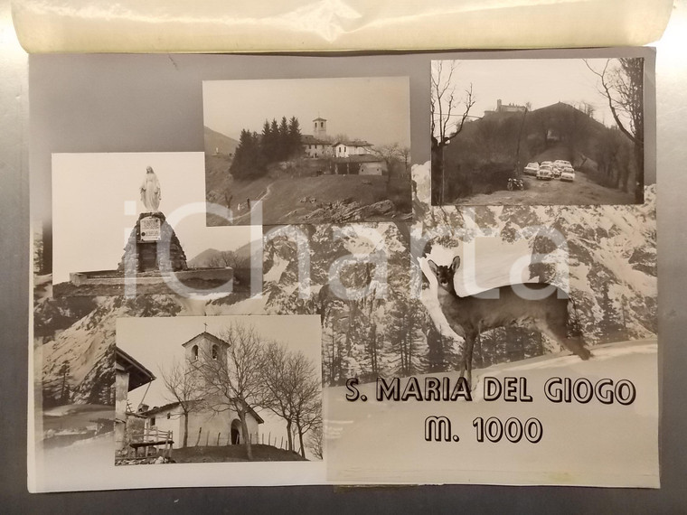 1960 ca SANTA MARIA DEL GIOGO (BS) Scorcio panoramico *Bozzetto cartolina 45x30