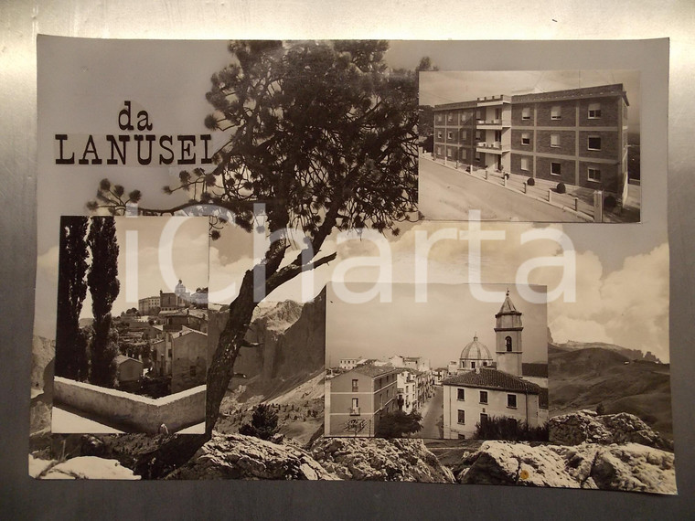 1960 ca LANUSEI (NU) Cattedrale SANTA MARIA MADDALENA *Bozzetto cartolina 45x30