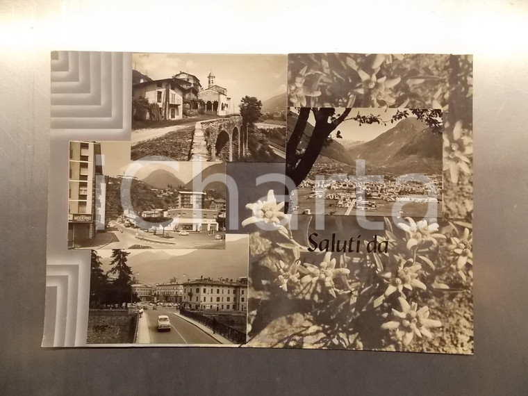 1960 ca SONDRIO Grand Hotel DELLA POSTA *Bozzetto per cartolina 40x28 cm