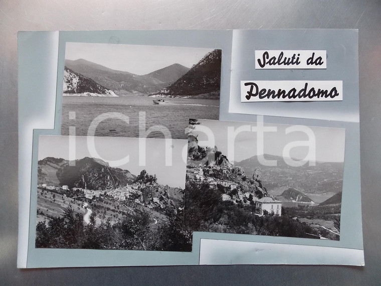 1960 ca PENNADOMO (CH) Vedutine panoramiche *Bozzetto per cartolina 32x22 cm