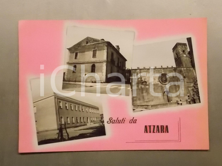 1960 ca ATZARA (NU) Chiesa di SANT'ANTIOCO MARTIRE *Bozzetto per cartolina 35x26