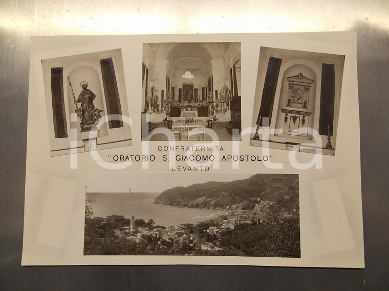 1960 ca LEVANTO (SP) Oratorio di SAN GIACOMO *Bozzetto per cartolina 40x28 cm