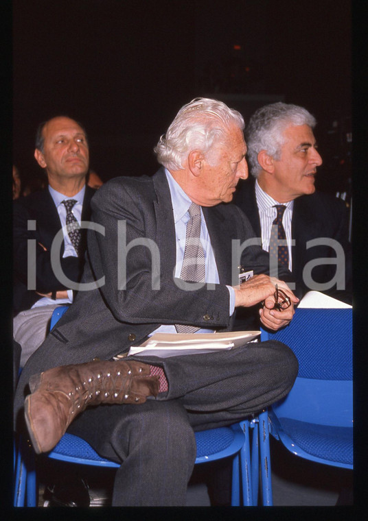 35mm vintage slide* 1995ca Ritratto di Gianni AGNELLI durante congresso (30)