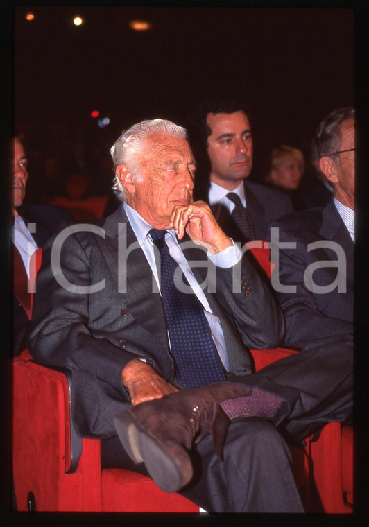 35mm vintage slide* 1995ca Ritratto di Gianni AGNELLI durante congresso (2)