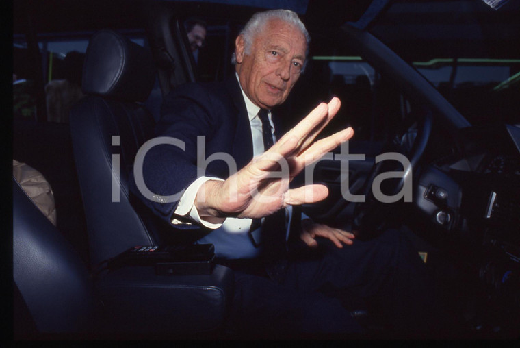 35mm vintage slide* 1995ca Gianni AGNELLI paparazzato **