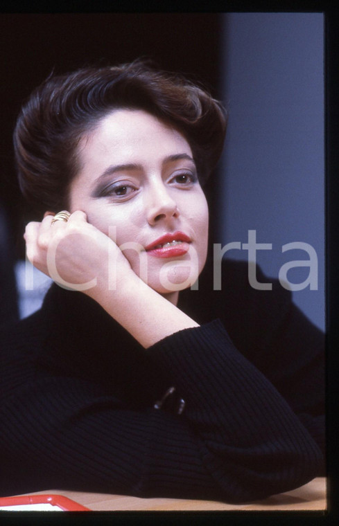 35mm vintage slide* 1985ca ITALIA SERA RAI 1 Laura LATTUADA (13)