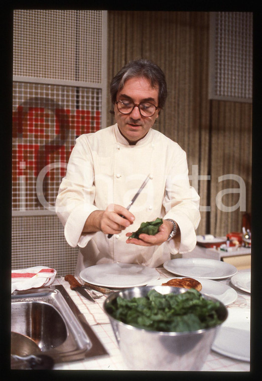 35mm vintage slide* 1990ca CUCINA Gualtiero MARCHESI Ritratto dello chef (4)