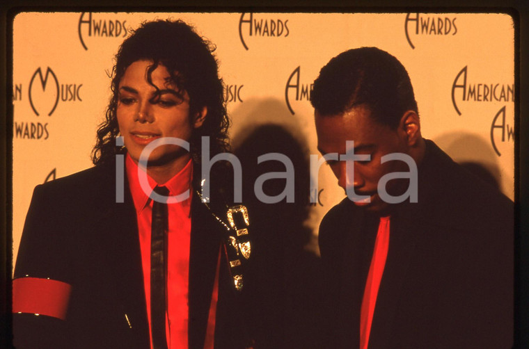 35mm vintage slide* 1989 LOS ANGELES Michael JACKSON Eddie MURPHY agli AMAs (2)