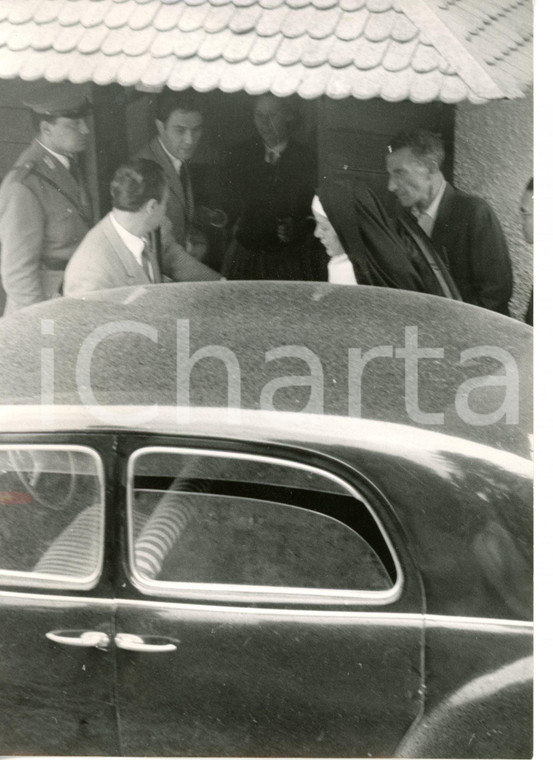 1954 SELLA DI VALSUGANA Funerali Alcide DE GASPERI - La figlia Lucia *Foto 13x18