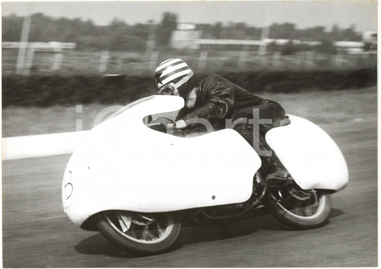 1956 MONZA GP delle Nazioni - Prove di Alberto GANDOSSI su DUCATI - Classe 125