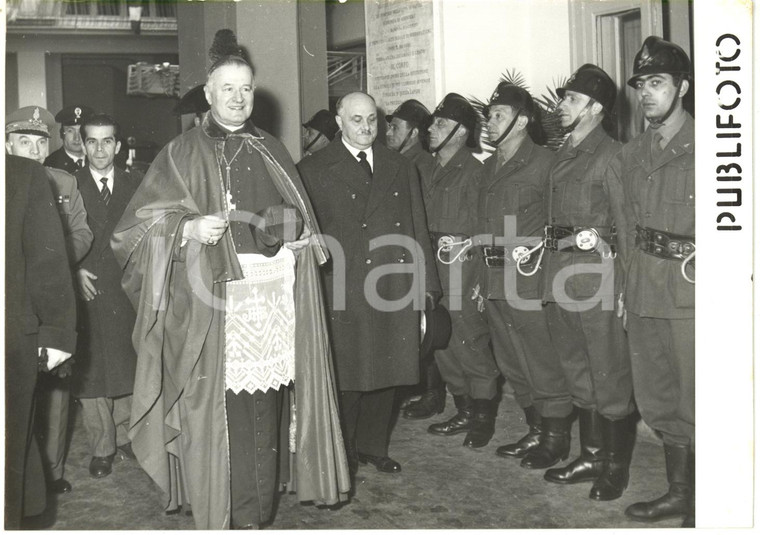 1957 NAPOLI - VIGILI DEL FUOCO Festa Santa Barbara con cardinale Marcello MIMMI