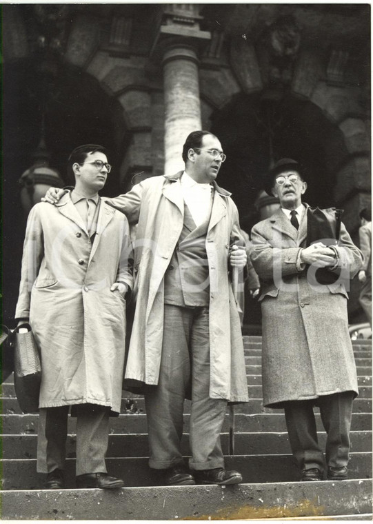 1957 TRIBUNALE DI ROMA - Mauro GOBBINI Danilo DOLCI Mario BERLINGUER *Foto 13x18