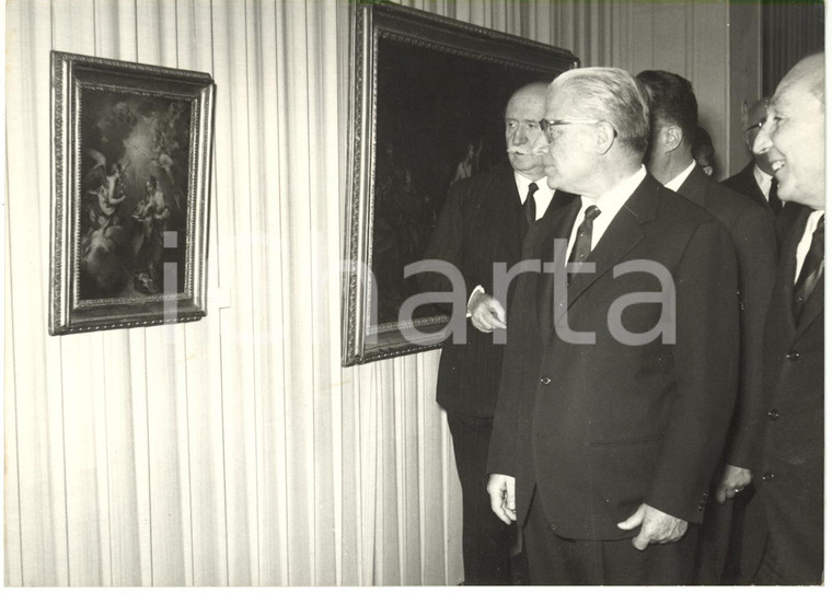 1959 ROMA Palazzo Esposizioni - Giovanni GRONCHI alla "Mostra del 700 a Roma"