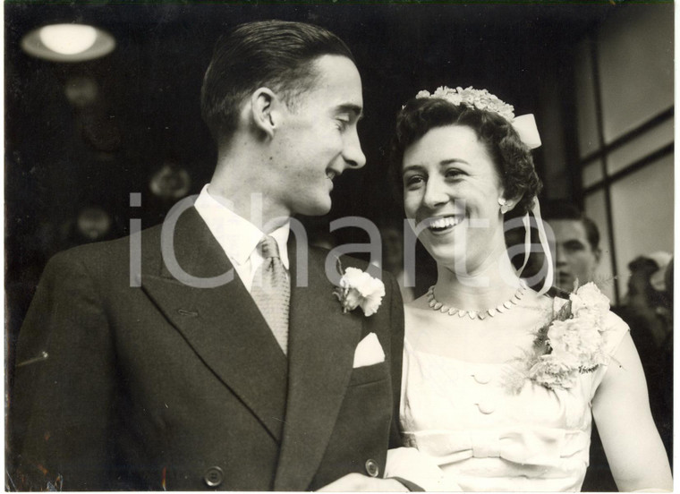 1956 LONDON Caxton Hall - Matrimonio Gordon PIRIE e Shirley HAMPTON - Ritratto