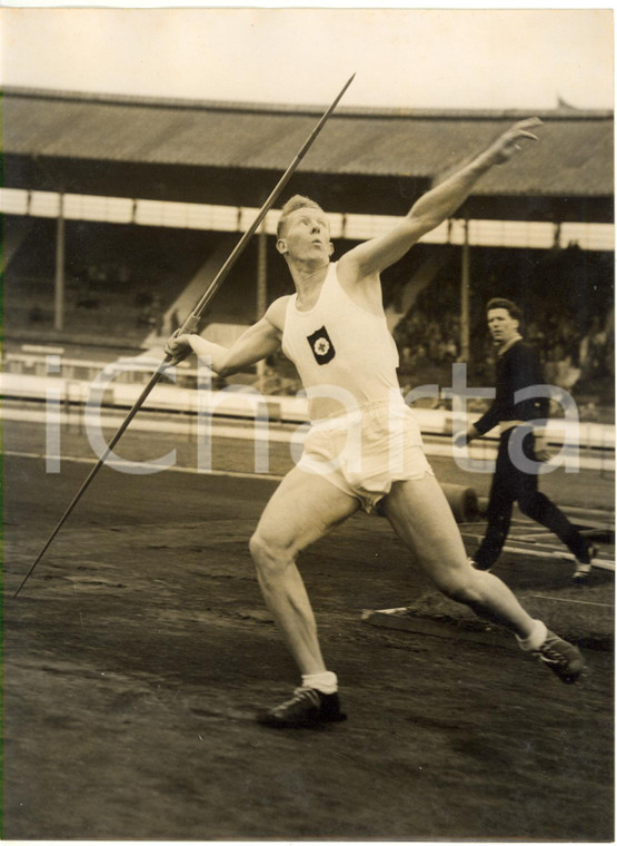 1957 LONDON WHITE CITY STADIUM Javelin Throw - Peter CULLEN at British Games