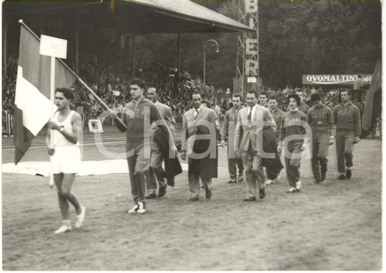 1954 BERNA ATLETICA Campionati Europei - Sfilata della squadra italiana *Foto