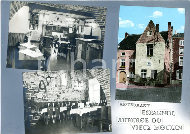 1960 ca FOSSES-LA-VILLE "Auberge du Vieux Moulin" *Bozzetto per cartolina 29x27