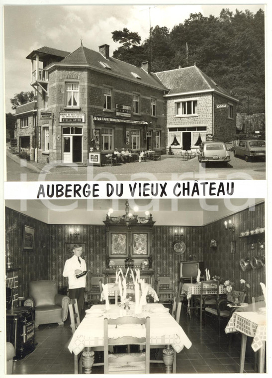 1965 ca BELGIQUE Auberge du vieux château *Bozzetto per cartolina 15x21 cm