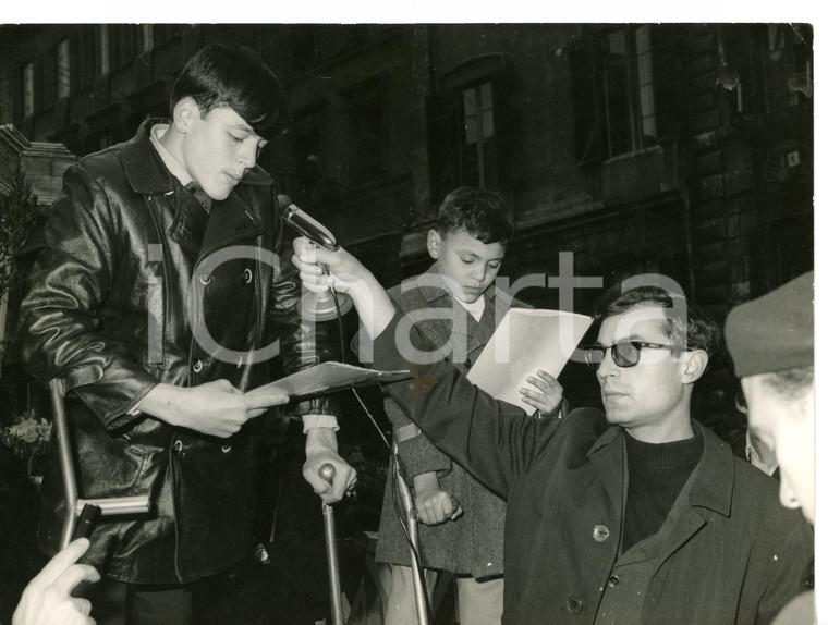 1950 ca ROMA Mutilatini di Don Gnocchi durante manifestazione - Foto 24x18 cm