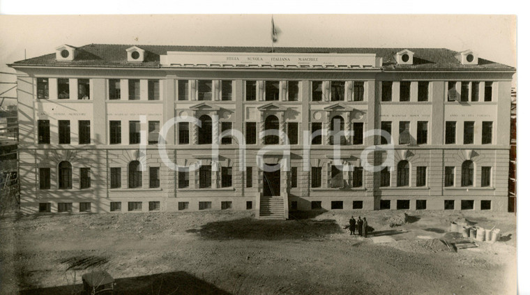1933 TORINO Regia Scuola Italiana Maschile durante lavori di costruzione - Foto