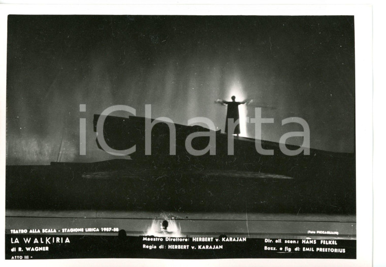 1957 MILANO Teatro alla SCALA "La Walkiria" - Scene di Hans FELKEL *Foto seriale