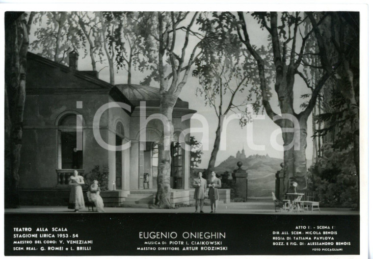 1953 MILANO Teatro alla SCALA "Eugenio Onegin" - Scene BENOIS *Foto seriale