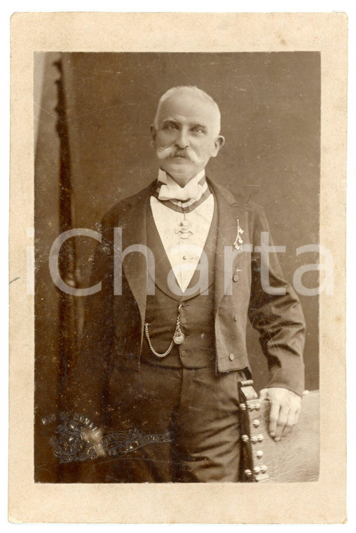 1910 ca ITALIA Ritratto di Lodovico ARDUINI in abito scuro *Foto Pio DI MONALE
