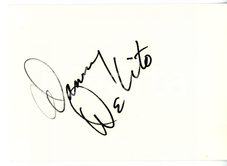 1990 ca CINEMA Attore Danny DeVITO - AUTOGRAFO su carta - 15x10 cm