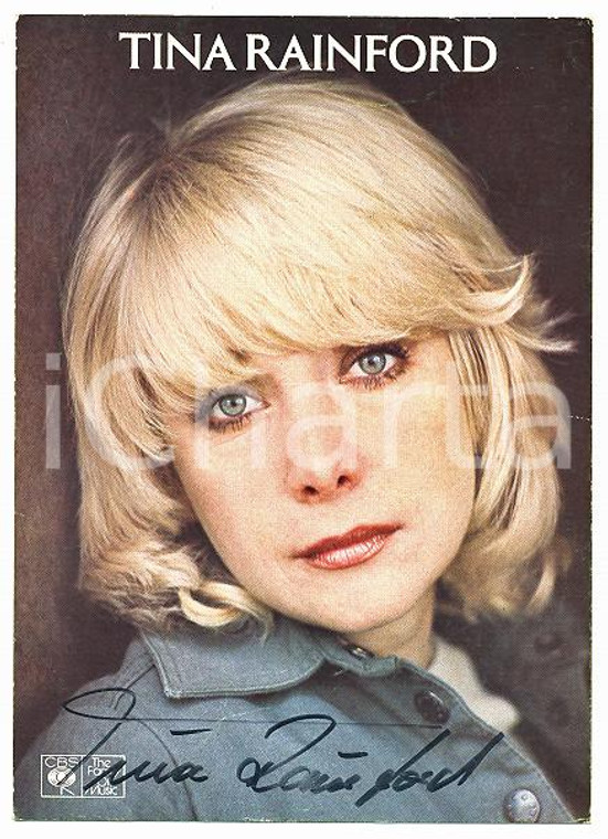 1978 GERMANY - MUSIC Tina RAINFORD Portrait - AUTOGRAFO su foto seriale CBS