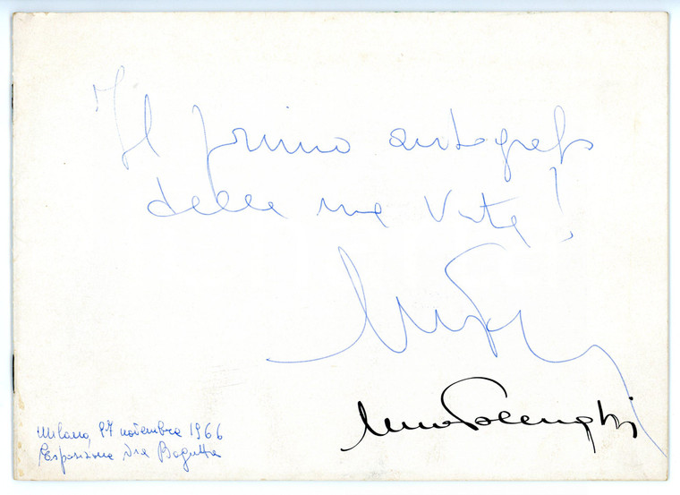 1966 MILANO Nino POLENGHI - Catalogo della mostra ILLUSTRATO con AUTOGRAFO