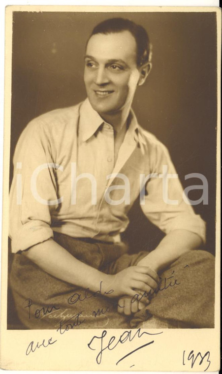 1933 PARIS Musicista Jean IRACE *Fotocartolina con AUTOGRAFO
