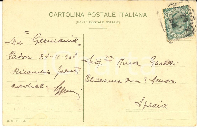 1908 PADOVA Soprano Giuseppina BALDASSARRE TEDESCHI - Cartolina AUTOGRAFA FP VG